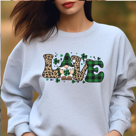 St Patrick's Day Love Gnome 2 Sweatshirt