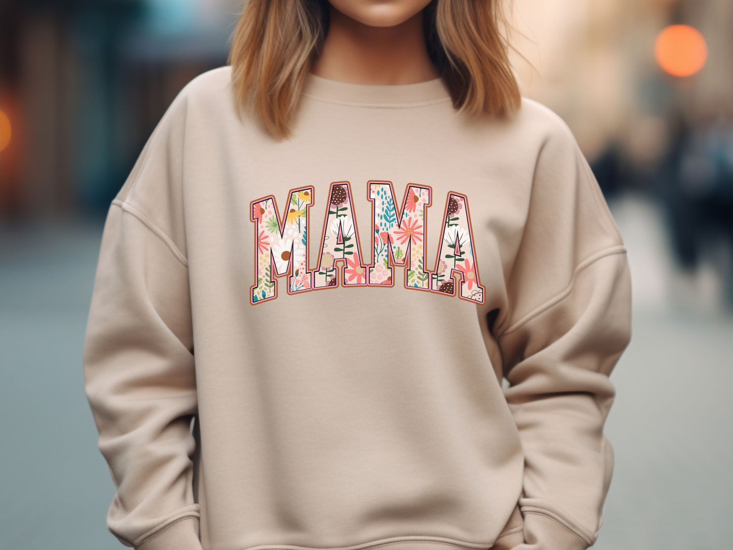 Boho Flower Mama Sweatshirt